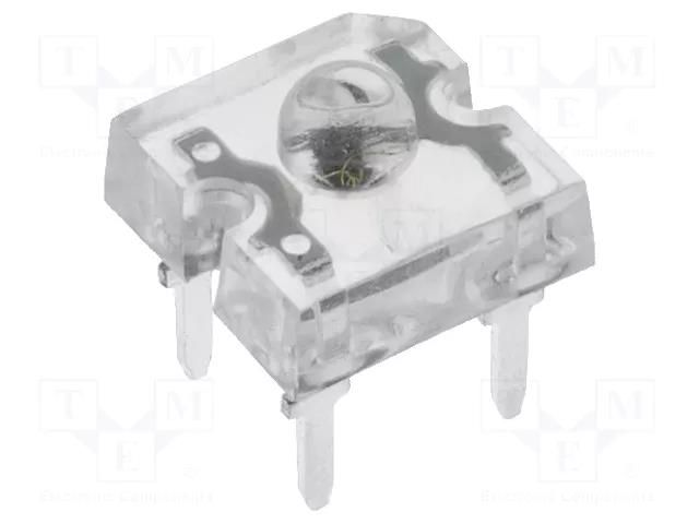 LED Super Flux; violet; 7.62x7.62mm; 150mcd; 60°; Front: convex OPTOSUPPLY OSV4HAZ161D