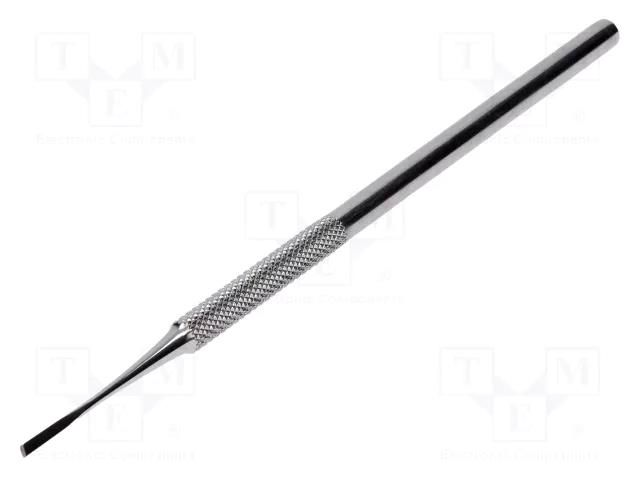 Tool: scraper; stainless steel; L: 150mm; Blade tip shape: flat IDEAL-TEK IDL-MPTSP6