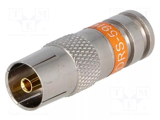 Connector: coaxial 9.5mm (IEC 169-2); plug; female; RG59 PCT PCT-DRS59IFNT