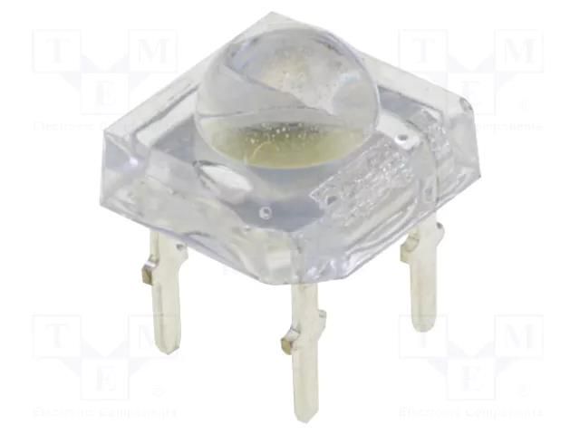 LED Super Flux; white cold; 7.6x7.6mm; 27lm; 120°; Front: convex OPTOSUPPLY OSWA4EZ2C1P-HCRI