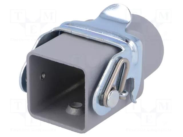 Enclosure: for HDC connectors; HTS; size 1; aluminium alloy; PG11 TE Connectivity HTS-1-1102112-2