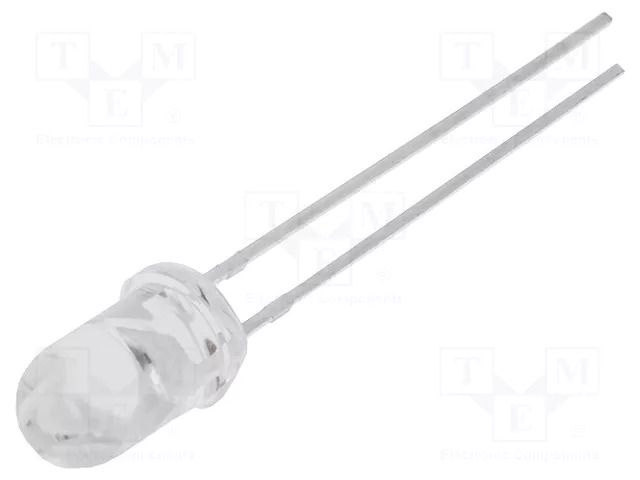 LED; yellow; 5mm; 4200÷5800mcd; 15°; Front: convex; 1.8÷2.4VDC OPTOSUPPLY OSYL5111A-PP