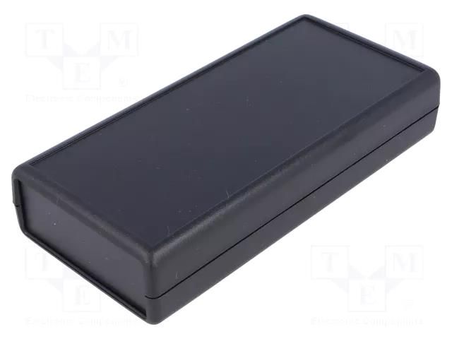 Enclosure: with panel; 1593; X: 66mm; Y: 140mm; Z: 28mm; ABS; black HAMMOND HM-1593XBK