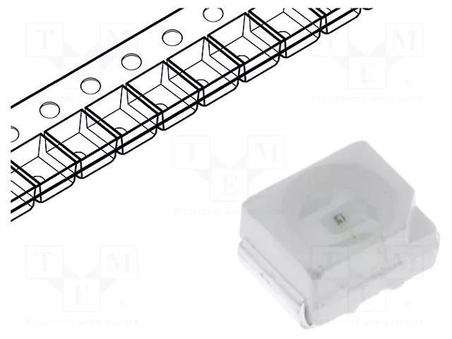 LED; yellow; SMD; 3528,PLCC2; 220mcd; 1.8÷2.6VDC; 3.5x2.8x1.9mm OPTOSUPPLY OSYL51B1S