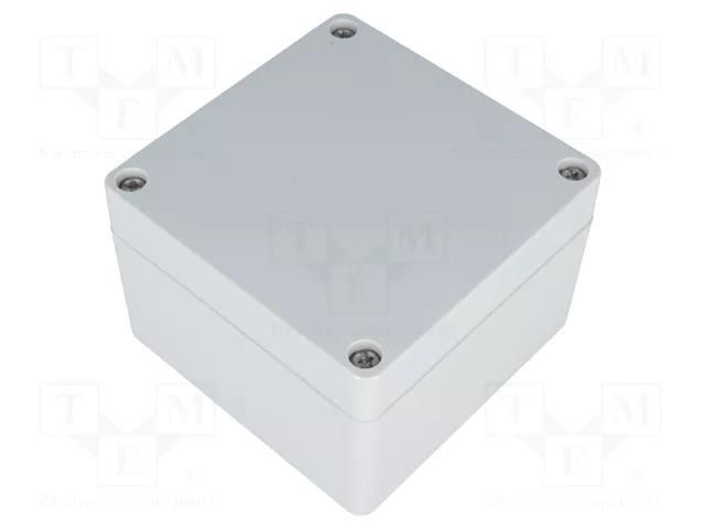 Enclosure: multipurpose; X: 90mm; Y: 90mm; Z: 60mm; 1554; grey HAMMOND HM-1554E2GY