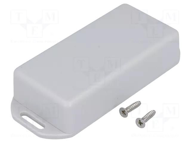Enclosure: multipurpose; X: 40mm; Y: 80mm; Z: 20mm; with fixing lugs HAMMOND HM-1551KFLGY