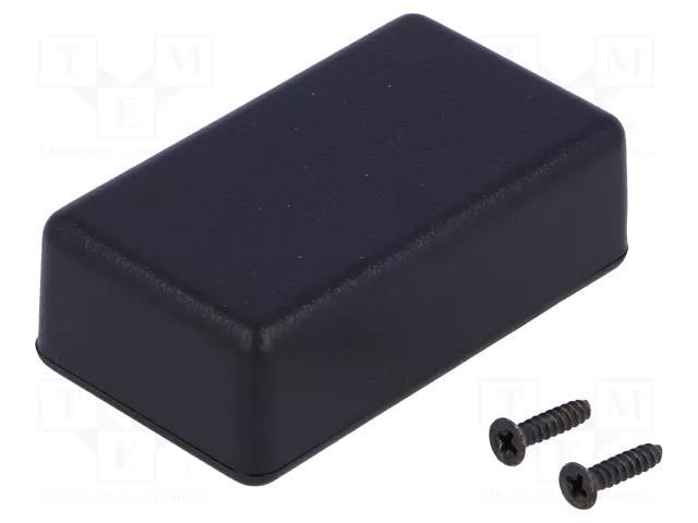 Enclosure: multipurpose; X: 35mm; Y: 60mm; Z: 20mm; 1551; ABS; black HAMMOND HM-1551HBK