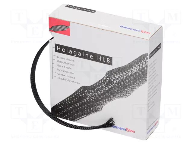 Braid; ØBraid : 5÷21nom.15mm; polyester; black; L: 10m; -50÷150°C HELLERMANNTYTON HLB15