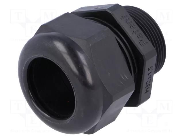 Cable gland; with long thread; M32; 1.5; IP68; polyamide; black HELUKABEL HELU-99853
