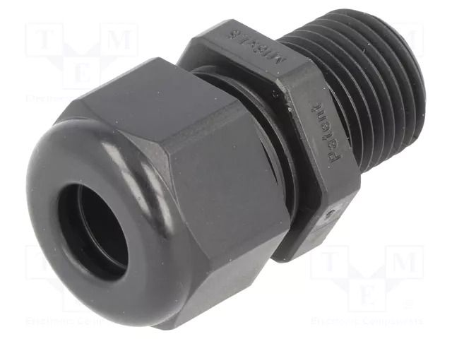 Cable gland; with long thread; M16; 1.5; IP68; polyamide; black HELUKABEL HELU-99849