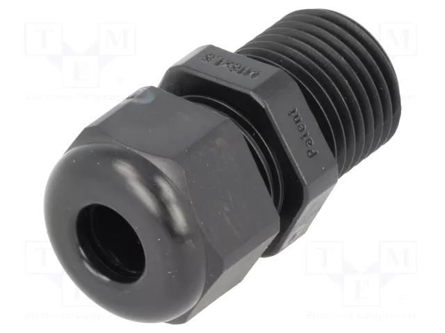 Cable gland; with long thread; M16; 1.5; IP68; polyamide; black HELUKABEL HELU-91701