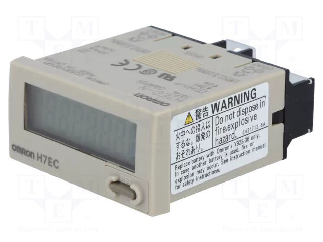 Counter: electronical; LCD; pulses; 99999999; IP66; IN 1: contact OMRON H7EC-N
