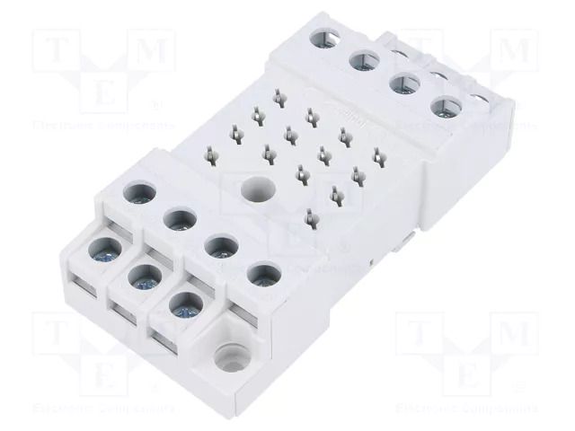 Socket; PIN: 14; 10A; 250VAC; for DIN rail mounting; -40÷70°C; R15 RELPOL GZ14U