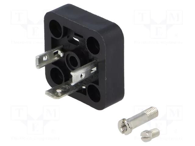 Connector: valve connector; socket; form A; 18mm; male; PIN: 3; 16A HIRSCHMANN GSAZ200