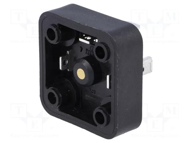 Connector: valve connector; socket; form A; 18mm; male; PIN: 3; 16A HIRSCHMANN GSA-U2000NLO