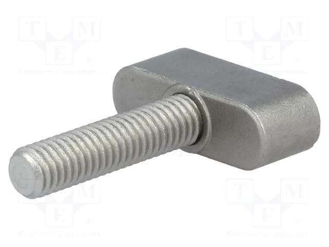 Knob wing; Ext.thread: M6; 25mm; stainless steel; W: 25mm ELESA+GANTER GN431-25-M6-25