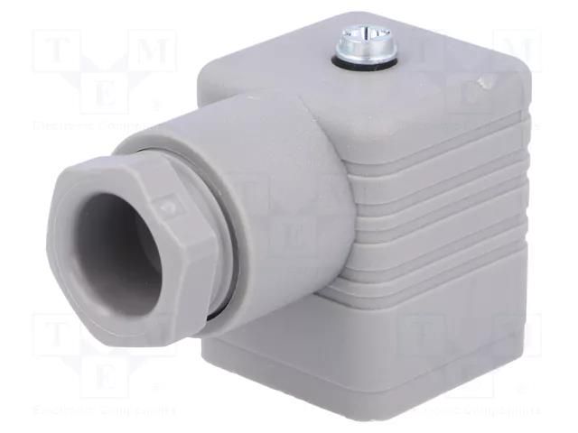 Connector: valve connector; plug; form A; 18mm; female; PIN: 4; PG11 HIRSCHMANN GDM3011GR