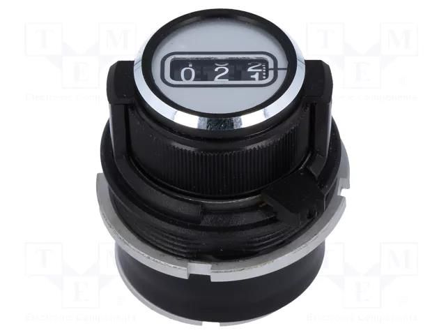 Precise knob; with counting dial; Shaft d: 6.35mm; Ø30.4x33mm MENTOR G6622.1000