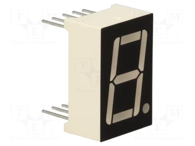 Display: LED; 7-segment; 14.2mm; 0.56"; No.char: 1; red; 11mcd WENRUN LSD056AUE-101B