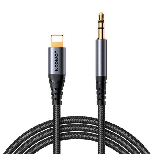 Audio Cable Lightning to 3,5mm AUX Joyroom SY-A06, 1.2m (black), Joyroom SY-A06