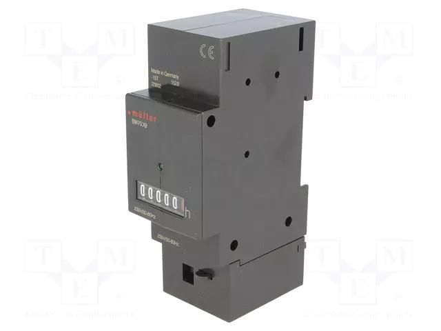 Counter: electromechanical; working time; mechanical indicator MÜLLER LCP-DIN/230