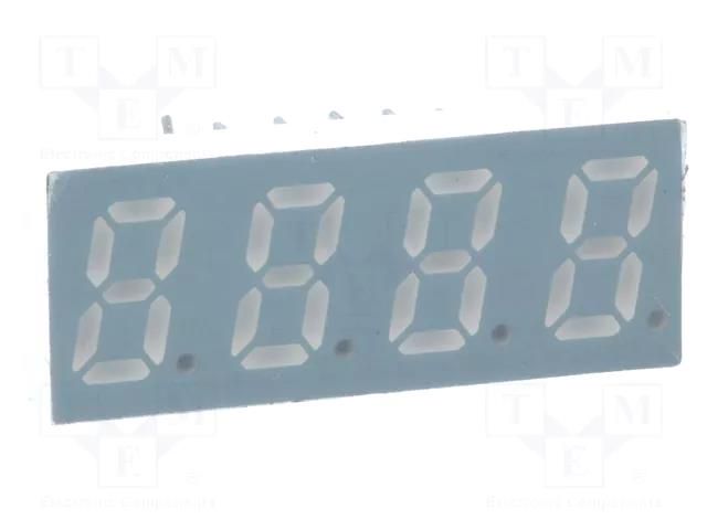 Display: LED; 7-segment; 8mm; 0.31"; No.char: 4; red; 10÷20mcd; anode LUCKYLIGHT KW4-311AVA