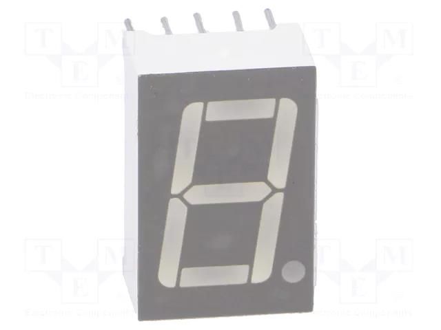 Display: LED; 7-segment; 14.2mm; 0.56"; No.char: 1; green; anode LUCKYLIGHT KW1-561AGA