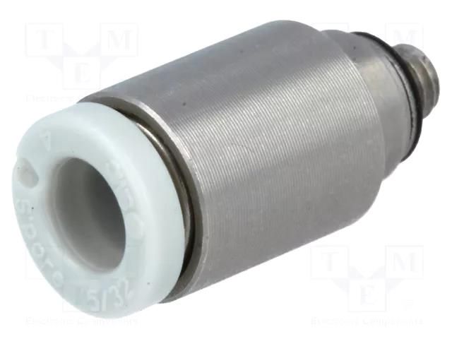 Push-in fitting; threaded,straight; -1÷10bar; stainless steel SMC KQ2S04-M3G