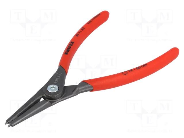 Pliers; for circlip; external; 19÷60mm; Pliers len: 180mm KNIPEX KNP.4911A2