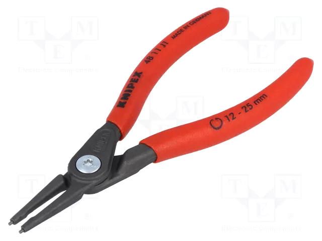 Pliers; for circlip; internal; 12÷25mm; Pliers len: 140mm KNIPEX KNP.4811J1