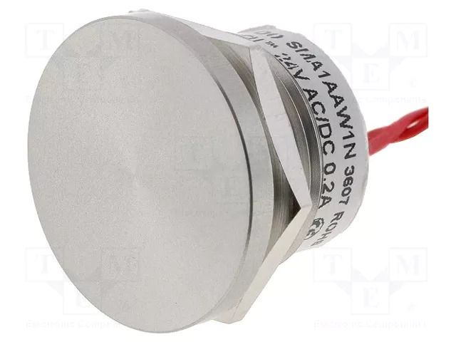 Switch: piezoelectric; Pos: 2; SPST-NO; 0.2A/24VDC; IP68; OFF-(ON) APEM PBAR2