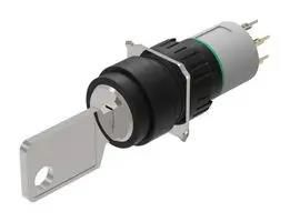 KEYLOCK SWITCH, 2POS, DPST, 0.1A, 42V 51-414.036D