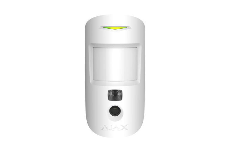 MotionCam (PhOD) wireless motion detector with camera, 12m, 88.5°, PET 20kg, white, Ajax 36489.120.WH1 4823114014161