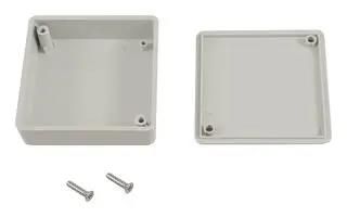 ENCLOSURE, ABS, 60MMX60MMX60MM, GREY 1551TTGY