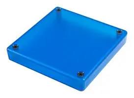 ENCLOSURE, ABS, 80MMX80MMX80MM, CLR BLUE 1551XXTBU