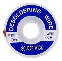 DESOLDERING BRAID, COPPER, 3MM X 1.5M MP740696