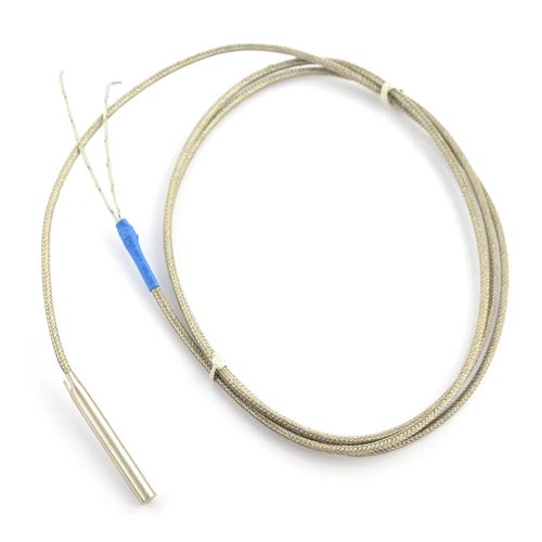 High temperatura probe PT1000 - 1kΩ 6x50mm metal braid SES-07472 5904422306984
