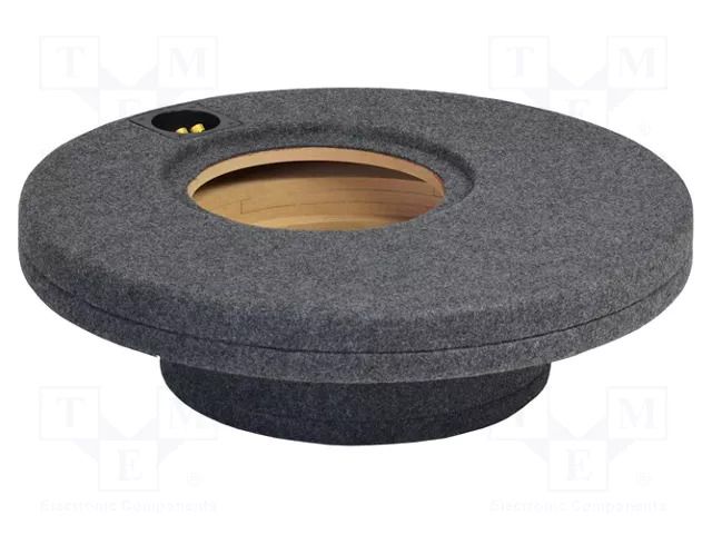 Car loudspeaker enclosure; MDF; grey melange; 250mm; 15l BASSER OBGL.FELGA.01