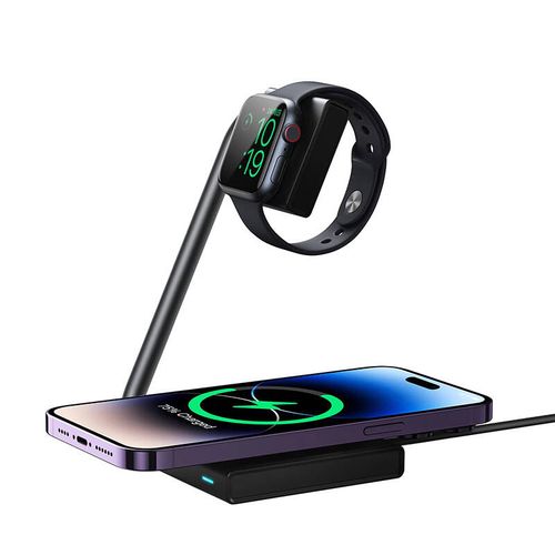 2in1 Magnetic Wireless Charger Joyroom JR-WQN05 15W (Black), Joyroom JR-WQN05