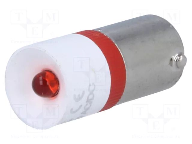 LED lamp; red; BA9S; 230VAC SIGNAL-CONSTRUCT MEDB-25089