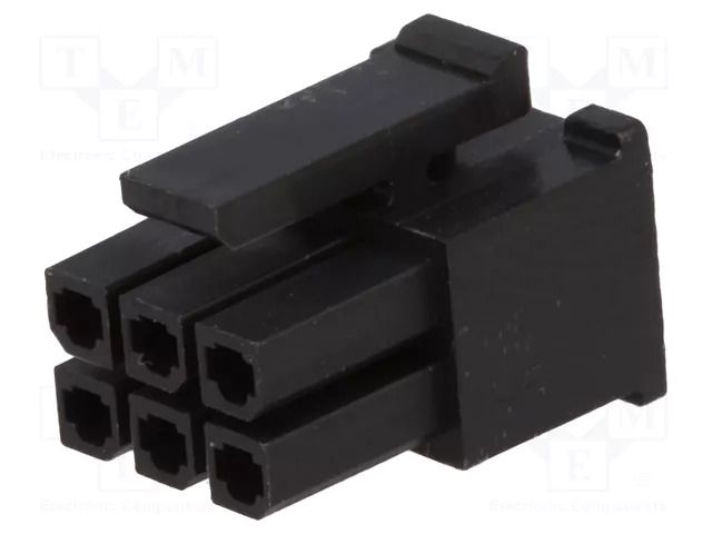 Connector: wire-board; plug; female; PIN: 6; for cable; 3mm; 2x3; 5A NINIGI MFW-06