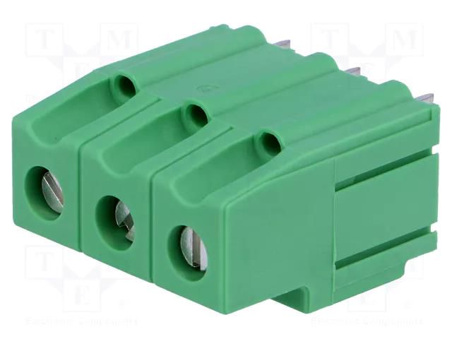 PCB terminal block; angled 90°; 10.16mm; ways: 3; on PCBs; tinned PHOENIX CONTACT MKDSP10/3-10.16