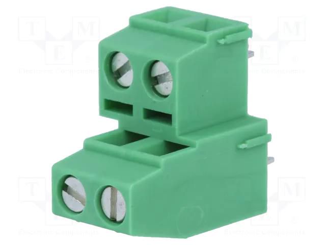 PCB terminal block; angled 90°; 5.08mm; ways: 4; on PCBs; terminal PHOENIX CONTACT MKKDSN-2-5.08