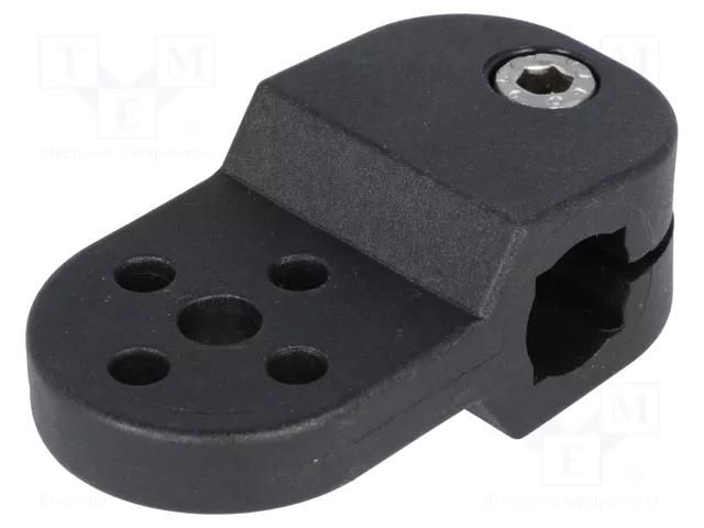 Holder; polyamide; Mount.hole diam: 6.2mm; D: 12mm; S: 10mm ELESA+GANTER MSX.56-TE-10-12