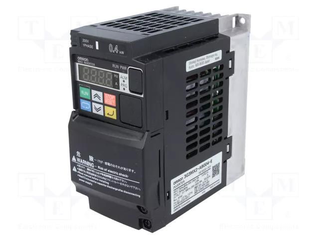 Vector inverter; Max motor power: 0.4/0.55kW; 200÷240VAC; IN: 10 OMRON MX2-AB004-E