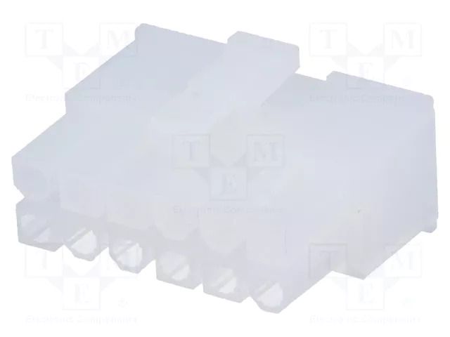 Connector: wire-wire/PCB; plug; female; PIN: 12; Mini-Fit Jr; 600V MOLEX MX-5557-12R