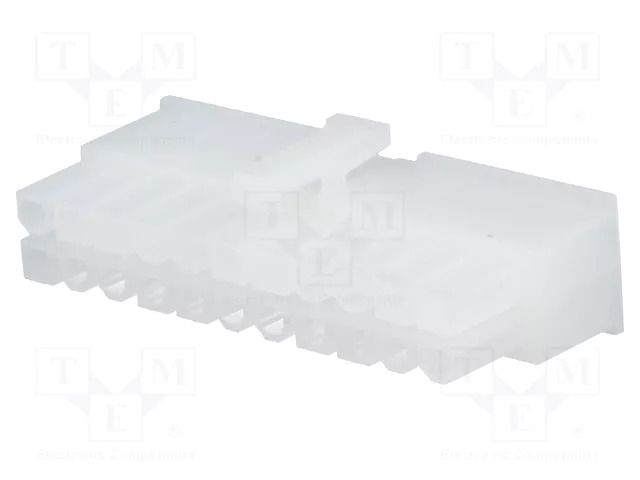 Connector: wire-wire/PCB; plug; female; PIN: 22; Mini-Fit Jr; 600V MOLEX MX-5557-22R