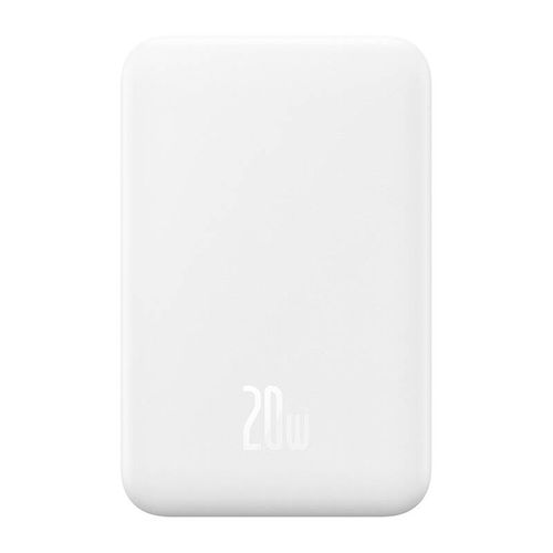 Magnetic Mini Powerbank Baseus 5000mAh, USB-C 20W (white), Baseus P10022107223-00