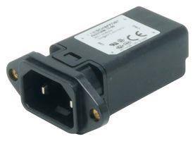 POWER CONN, IEC C18 INLET, 15A, QC FN9274MB-15-05