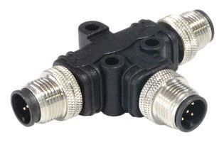 SENSOR SPLITTER, 5P M12 PLUG-2XM12 PLUG PXPPVC12TSMM05AFIIFI